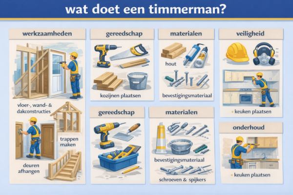 Alles over het beroep timmerman Wat doet een timmerman